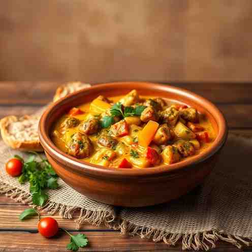 African Food Recipes - Creamy Bokhoni & Veg Stew (Gluten-Free)